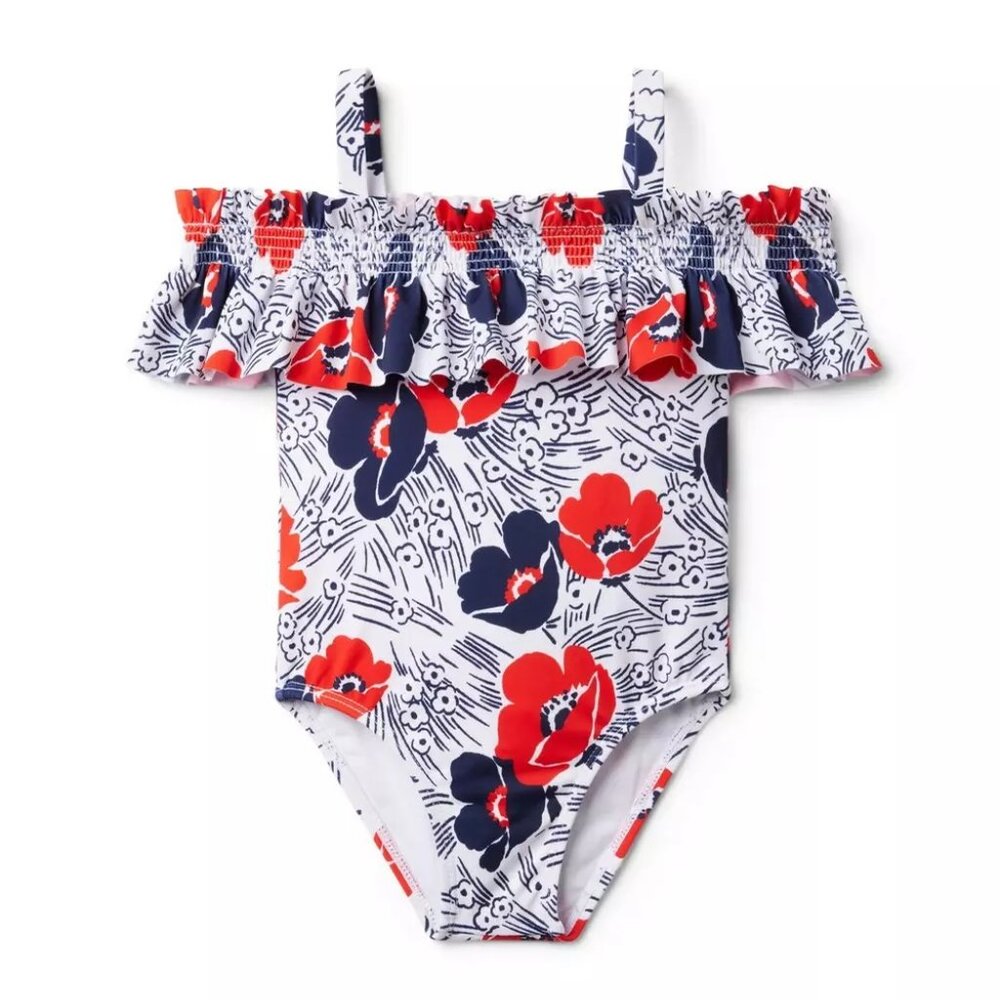 Janie and Jack Smoked Ruffle One Piece Swimsuit